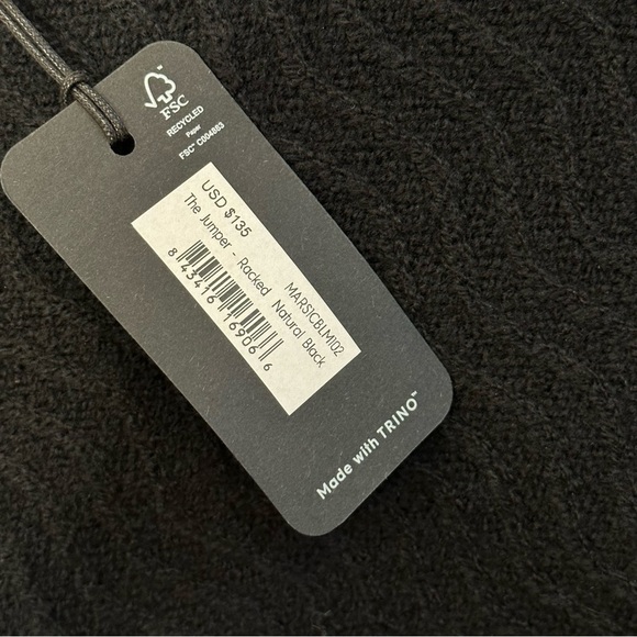 allbirds Black and Blue Crewneck Sweater - Picture 4 of 8